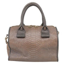 See By Chloe Shoulder Bag Leather Beige Gold Auth 214967A-3