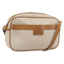 GUCCI Micro GG Supreme Shoulder Bag PVC Beige Gold Auth 215187-1