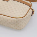 GUCCI Micro GG Supreme Shoulder Bag PVC Beige Gold Auth 215187-11