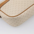 GUCCI Micro GG Supreme Shoulder Bag PVC Beige Gold Auth 215187-12