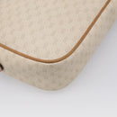 GUCCI Micro GG Supreme Shoulder Bag PVC Beige Gold Auth 215187-14