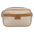 GUCCI Micro GG Supreme Shoulder Bag PVC Beige Gold Auth 215187-2