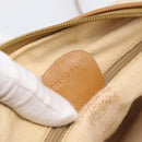 GUCCI Micro GG Supreme Shoulder Bag PVC Beige Gold Auth 215187-24