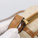 GUCCI Micro GG Supreme Shoulder Bag PVC Beige Gold Auth 215187-25
