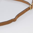 GUCCI Micro GG Supreme Shoulder Bag PVC Beige Gold Auth 215187-8
