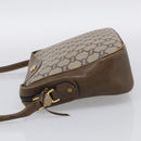 GUCCI GG Plus Supreme Shoulder Bag PVC Leather Beige Gold Auth 215190-4