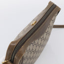 GUCCI GG Plus Supreme Shoulder Bag PVC Leather Beige Gold Auth 215190-6