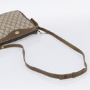 GUCCI GG Plus Supreme Shoulder Bag PVC Leather Beige Gold Auth 215190-7