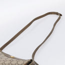 GUCCI GG Plus Supreme Shoulder Bag PVC Leather Beige Gold Auth 215190-8