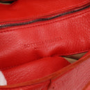 Bottega Veneta Shoulder Bag Leather Red Silver Auth 215194V-15