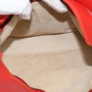 Bottega Veneta Shoulder Bag Leather Red Silver Auth 215194V-16