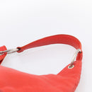 Bottega Veneta Shoulder Bag Leather Red Silver Auth 215194V-8