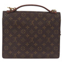 LOUIS VUITTON Monogram Monceau 28 Hand Bag M51185 LV Auth 215203-3