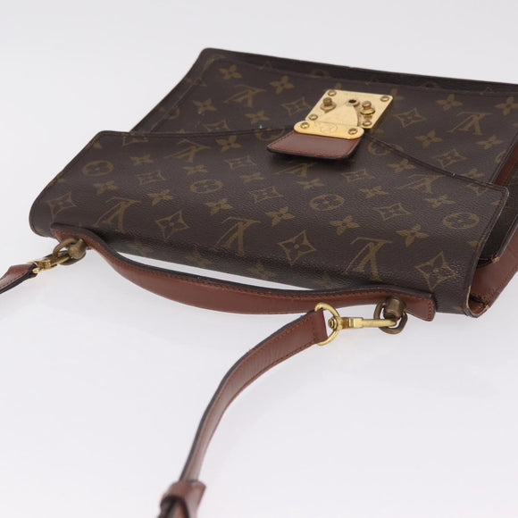 LOUIS VUITTON Monogram Monceau 28 Hand Bag M51185 LV Auth 215203