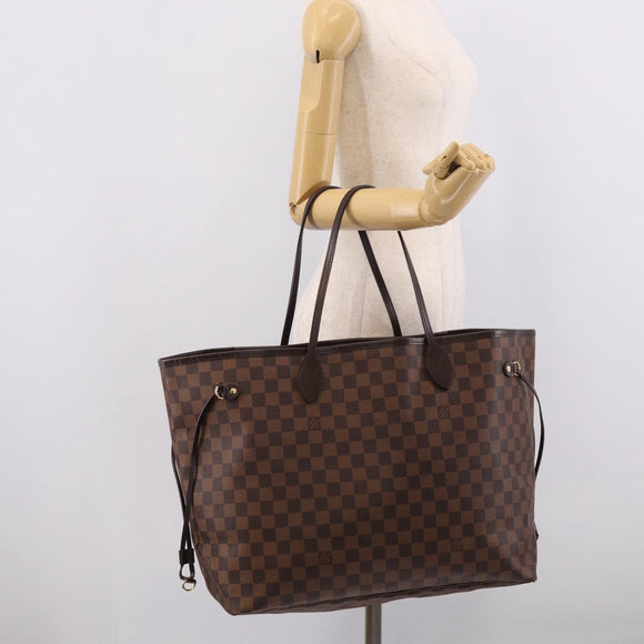 LOUIS VUITTON Damier Ebene Neverfull GM Tote Bag N51106 LV Auth 215210SAV
