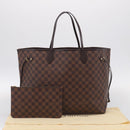 LOUIS VUITTON Damier Ebene Neverfull GM Tote Bag N51106 LV Auth 215210SAV-28