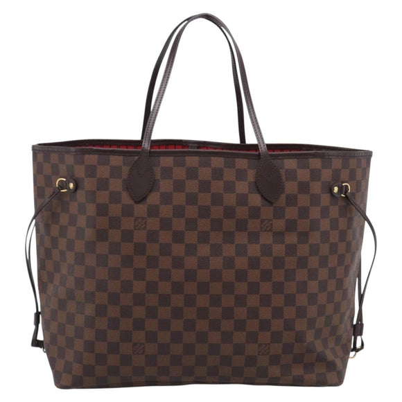 LOUIS VUITTON Damier Ebene Neverfull GM Tote Bag N51106 LV Auth 215210SAV