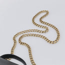 GIVENCHY Chain Pandora Box Shoulder Bag Leather 2way Black Gold Auth 215213-10