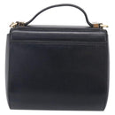 GIVENCHY Chain Pandora Box Shoulder Bag Leather 2way Black Gold Auth 215213-3