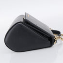 GIVENCHY Chain Pandora Box Shoulder Bag Leather 2way Black Gold Auth 215213-5