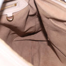LOUIS VUITTON Mahina Selene MM Shoulder Bag Leather Beige M94275 LV Auth 215214V-22