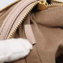 LOUIS VUITTON Mahina Selene MM Shoulder Bag Leather Beige M94275 LV Auth 215214V-26