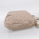 LOUIS VUITTON Mahina Selene MM Shoulder Bag Leather Beige M94275 LV Auth 215214V-5