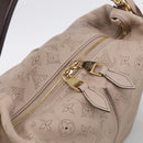 LOUIS VUITTON Mahina Selene MM Shoulder Bag Leather Beige M94275 LV Auth 215214V-6