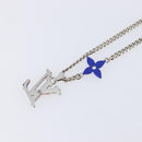 LOUIS VUITTON Collier LV Psychedelic Necklace Silver MP3353 LV Auth 215218M-12