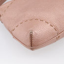 FENDI Celeria Shoulder Bag Leather Pink Gold 8BT200 Auth 215359A-12