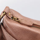 FENDI Celeria Shoulder Bag Leather Pink Gold 8BT200 Auth 215359A-15