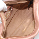 FENDI Celeria Shoulder Bag Leather Pink Gold 8BT200 Auth 215359A-18