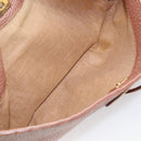 FENDI Celeria Shoulder Bag Leather Pink Gold 8BT200 Auth 215359A-22