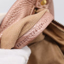FENDI Celeria Shoulder Bag Leather Pink Gold 8BT200 Auth 215359A-23
