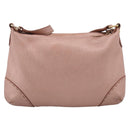 FENDI Celeria Shoulder Bag Leather Pink Gold 8BT200 Auth 215359A-3