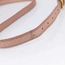 FENDI Celeria Shoulder Bag Leather Pink Gold 8BT200 Auth 215359A-8