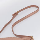 FENDI Celeria Shoulder Bag Leather Pink Gold 8BT200 Auth 215359A-9