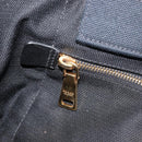 PRADA Canapa Hand Bag Canvas Green Gold Auth 215362A-19
