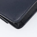 CHANEL Chain Shoulder Wallet Bag Caviar Skin Navy Silver CC Auth 215363V-14