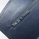 CHANEL Chain Shoulder Wallet Bag Caviar Skin Navy Silver CC Auth 215363V-18