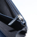 CHANEL Chain Shoulder Wallet Bag Caviar Skin Navy Silver CC Auth 215363V-24