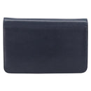 CHANEL Chain Shoulder Wallet Bag Caviar Skin Navy Silver CC Auth 215363V-3