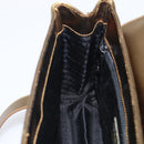 PRADA Hand Bag Saffiano leather Gold Auth 215367A-20