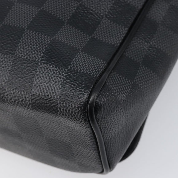 LOUIS VUITTON Damier Graphite District PM Shoulder Bag N41028 LV Auth 215379A