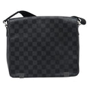 LOUIS VUITTON Damier Graphite District PM Shoulder Bag N41028 LV Auth 215379A-2