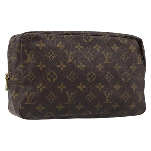 LOUIS VUITTON Monogram Trousse Toilette 28 Clutch Bag M47522 LV Auth 215380