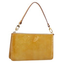 LOUIS VUITTON Monogram Vernis Lexington Pouch Beige M91010 LV Auth 215386A-1