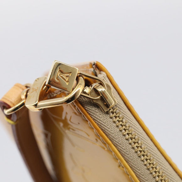 LOUIS VUITTON Monogram Vernis Lexington Pouch Beige M91010 LV Auth 215386A