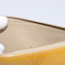 LOUIS VUITTON Monogram Vernis Lexington Pouch Beige M91010 LV Auth 215386A-17