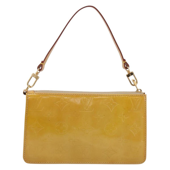 LOUIS VUITTON Monogram Vernis Lexington Pouch Beige M91010 LV Auth 215386A